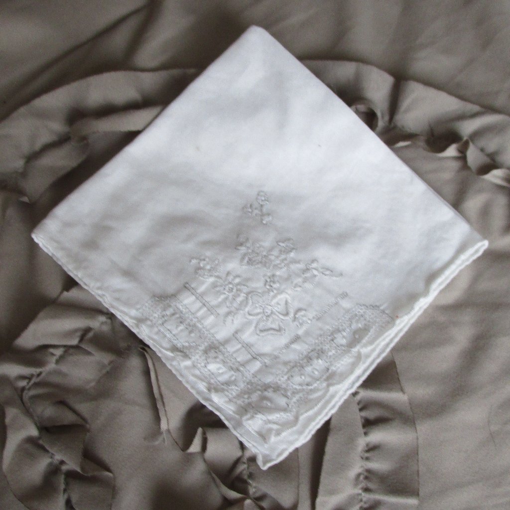 Antique Linen Handkerchief Pocket Square